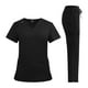 thumbnail image 4 of Conjunto de uniforme de limpieza para mujer, ropa de trabajo de enfermería con cuello en V para tienda de mascotas, salón de, 4 of 8