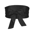 thumbnail image 1 of Cinturón Obi de satén para mujeres de tallas grandes INSPIRE CHIC, cinturón ancho de lazo autoadherente para vestido de novia 41.73-49.61" Negro, 1 of 7