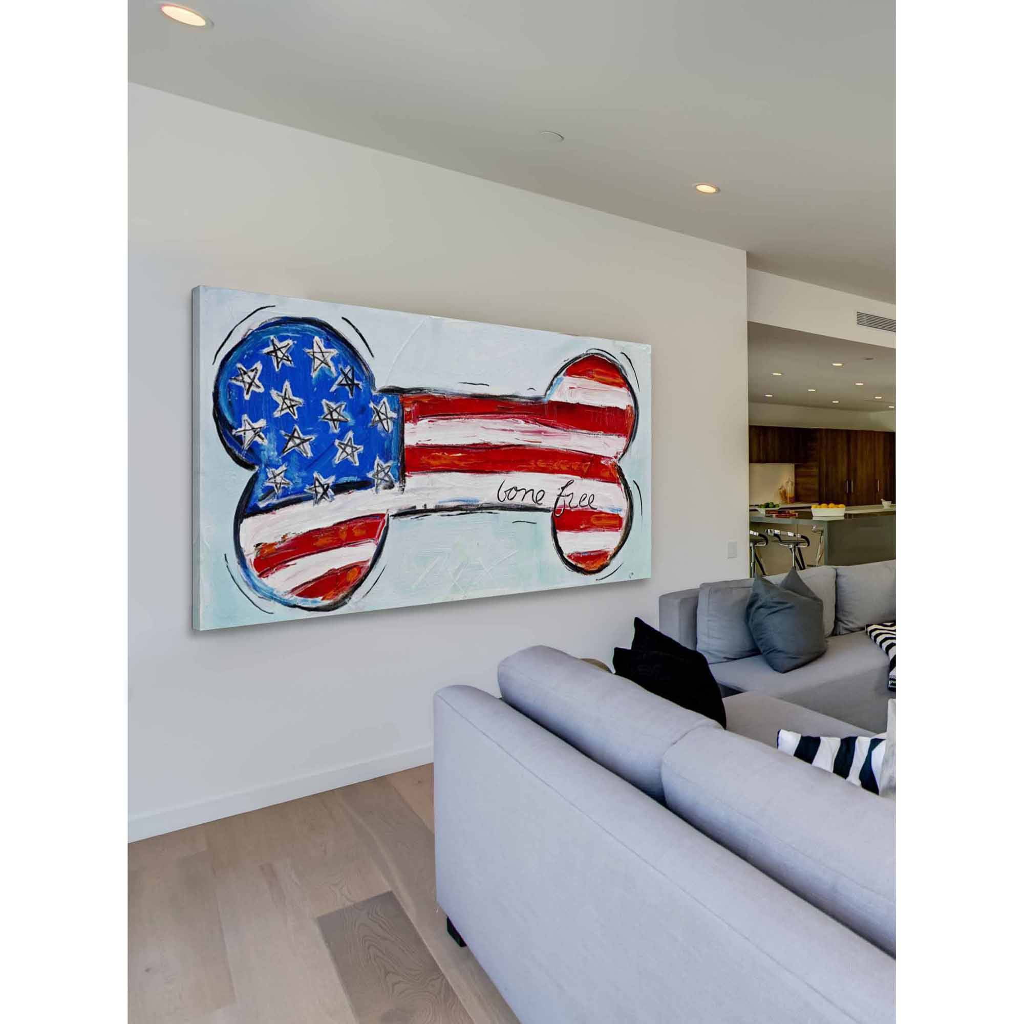 Marmont Hill 'Bone Free' by Tori Campisi Painting Print on Wrapped Canvas