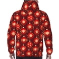 thumbnail image 7 of Fotbe Men's Hoodie with Christmas Red Balls Pattern - Kangaroo Pocket Pullover Hooded Sweatshirt, Perfect for Daily Wear, Travel, and Home-XX-Large, 7 of 7
