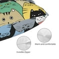 thumbnail image 5 of Salouo Different Cats Pattern Pillow Cases,1PC Pillow Covers with Envelope Closure Decorative Pillow Case for Bed Couch,Pillows Not Included-14"x20", 5 of 6