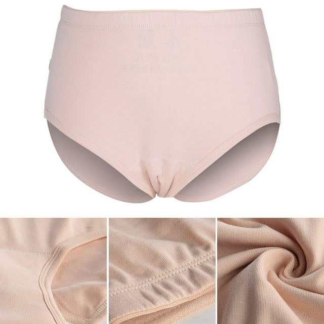 Ropa interior menstrual de incontinencia reutilizable lavable transpirable de algodón para mujeres XL