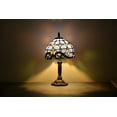 thumbnail image 5 of Orinova Tiffany-Style Table Lamp Stained Glass Bedside Lamp for Living Room Bedroom Traditional Desk Light 14.5'' H Multi-Color, 5 of 6