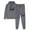 Dark Gray, variant on BVOFAR Women's Sweatsuits 2 Piece Set Letter Print Long Sleeve Hoodies Jogger Sweatpants Casual Comfy Tracksuits with Pockets