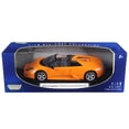 thumbnail image 3 of Lamborghini Murcielago Roadster Orange 1/18 Diecast Model Car by Motormax, 3 of 3