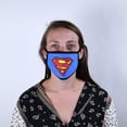 thumbnail image 4 of Superman Logo Triple Layer Cotton Fabric Face Mask 2PK, 4 of 4