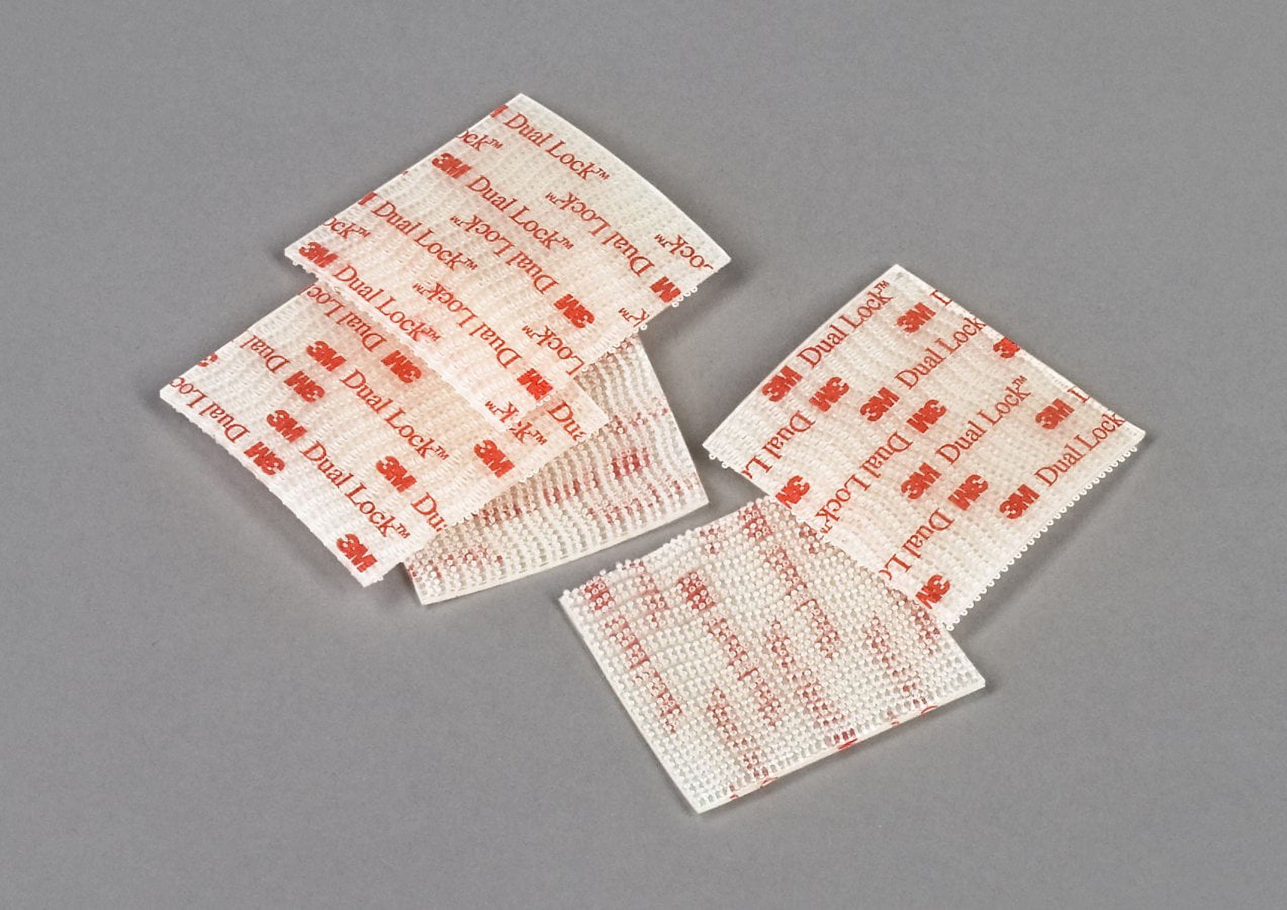 3m reclosable fastener,1 x 1 in,clear,pk100 sj3560