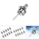 thumbnail image 5 of 10 unids/bolsa Pasadores de correa de guitarra eléctrica cerraduras de correa de bajo de metal Botón Tuerca de tornillo Pasador de correas antideslizante Accesorio de bajo de ANGGREK Otros, 5 of 8
