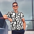 thumbnail image 5 of Daiia Cartoon Penguin Pattern Men’s Polo Shirts,Solid Deck Shirt,Classic Fit, Breathable Cotton Polo for Casual and Sport Wear-Medium, 5 of 7