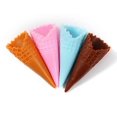 thumbnail image 1 of 12pcs Fake Ice Cream Cone Model Lifelike Food Decor Realistic Ice Cream Cone Prop for Pretend Play Miniature Cones for Kids, 1 of 3