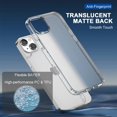 thumbnail image 4 of Phone Case for iPhone 14 & iPhone 13, Frosted Case Non-Yellowing Matte Foggy Anti-Fingerprint Shockproof Protective Bumper Slim Cover, 4 of 11