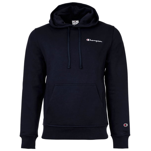 Champion sudadera con capucha hombre - Sudadera con capucha, jersey, logo pequeño, capucha, color liso Azul oscuro L (Large)