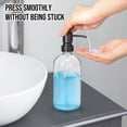 thumbnail image 7 of ZIVACATE 2 Pack Soap Dispenser with Rust Proof Pump, 6 Pack Waterproof Labels, 17 Oz  Soap Dispenser Bathroom, Glass Hand Soap Dispenser, Dish Soap Dispenser for Kitchen,Clear, 7 of 7
