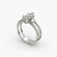 thumbnail image 4 of First Jewelry 14K White Gold Plated Solitaire Engagement Ring for Women’s - Marquise Cut 1.6 Ct Moissanite Anniversary Ring for Wife - Wedding Ring for Women’s - Half Bezel Bridal Moissanite Ring, 4 of 4