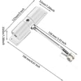 thumbnail image 2 of Cierrapuertas automático ajustable con tornillos, aleación para uso doméstico (plata, 167*125 mm), 2 of 5