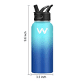 thumbnail image 2 of Termo Botella Acero Inoxidable Frio Caliente Portatil 32oz Azul degradado, 2 of 5