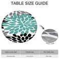 thumbnail image 5 of Oxford Fabric Round Tablecloth with Boho Print, Elastic Hem Fits 36-44" Table, Waterproof and Reusable for Daily Use, 5 of 5