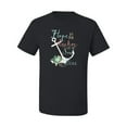 thumbnail image 2 of Hope is An Anchor For The Soul Hebrews 6:19 Inspirational/Christian Men's Graphic T-Shirt, Black, Small, 2 of 3
