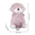 DJKDJL Sleeping Otter Plush Breathing For Baby Sound Machine Soothe 'N