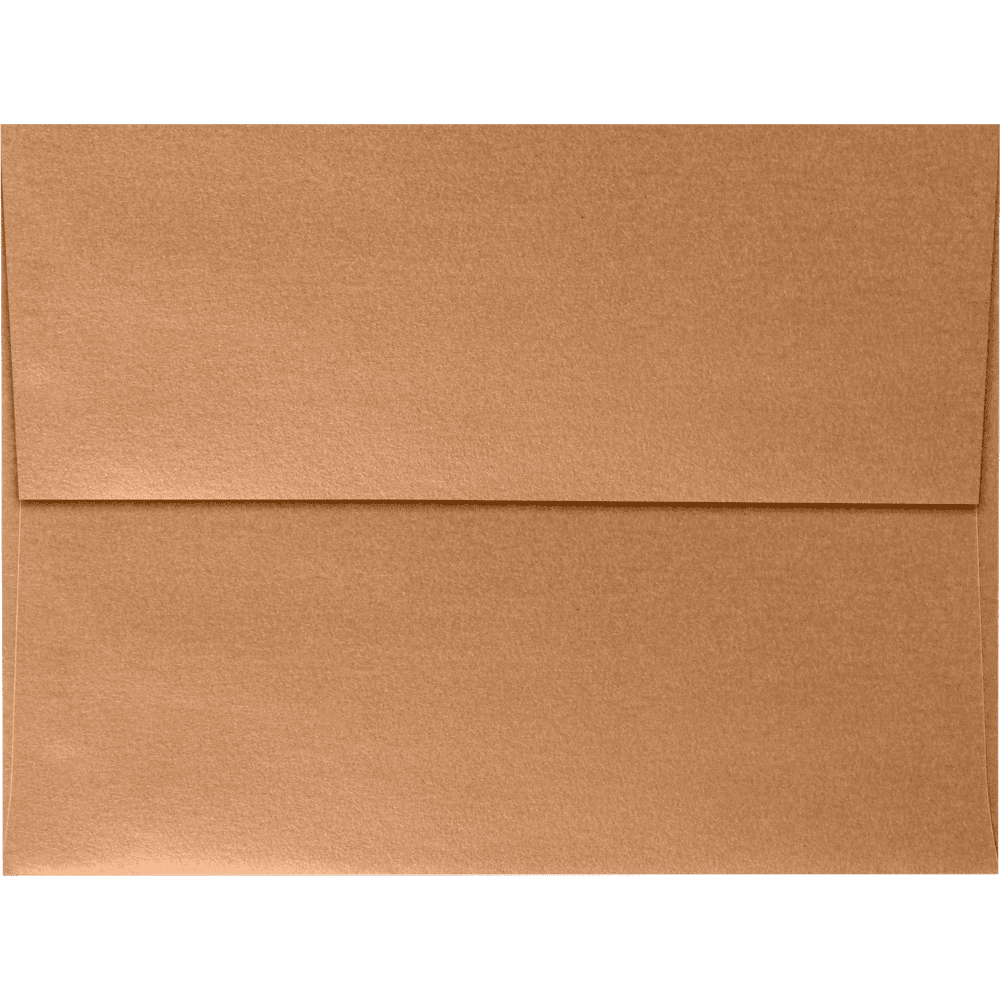 LUXPaper A6 Peel & Press Invitation Envelopes, 4 3/4 x 6 1/2, 80lb. Copper Metallic, 500 Pack