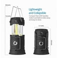 BEEPRINCESS 2-Pack Collapsible LED Camping Lanterns, USB Rechargeable & Battery Powered, Super Bright COB Emergency Lights for Camping, Hurricanes, Power Outages, and More