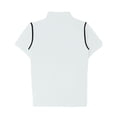 thumbnail image 5 of WTOBBY Men's Golf Short Sleeve T-Shirt Lightweight and Breathable, Quarter-Zip Lapel Collar, Stylish Casual Shirt for Golf, Outdoor, and Everyday Active Wear,White XL, 5 of 5