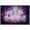 BLACK, variant on wall26 Framed Canvas Print Wall Art Purple Glitter White Crystal Chandelier Decorative Lights Digital Art Realism Contemporary Chic Relax/Calm for Living Room, Bedroom, Office - 16"x24" Whi