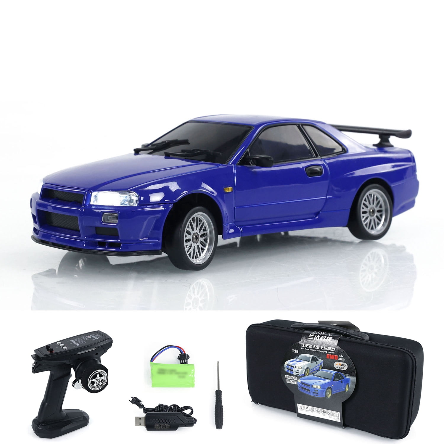 LDRC RC Racing Car 1/18 RWD Radio Control Drift Vehicles Model Gyroscope LD1899