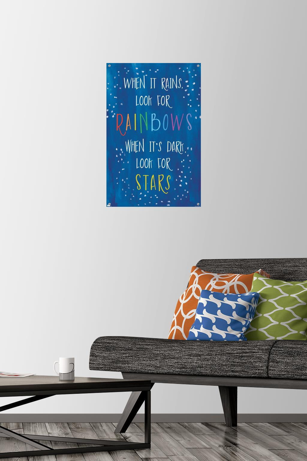 Erin Clark - Rain-Stars Wall Poster with Push Pins, 14.725" x 22.375"