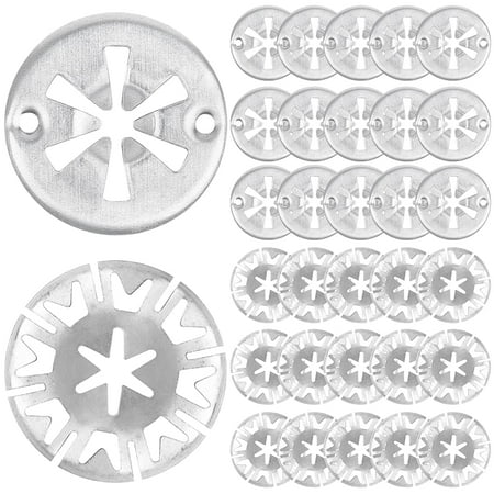 

Pack of 90 clamping discs heat protection plate Starlock safety discs for rope grease stainless steel clamping discs in 2 models attachment of clips and heat shields under the hood