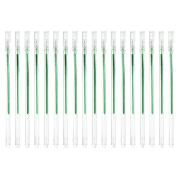 Uxcell 1 mm Glitter Gel Pens, 18 Pcs Fine Point Large Capacity Colored Gel Pens Smooth Writing Glitter Markers for Adults Coloring Books Artists Drawing Writing, Dark Green