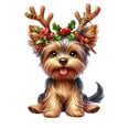 thumbnail image 4 of Holiday Dog with Deer Hat Tree Ornament Funny Dog Lovers Personalized Gifts with Name Christmas Ornament for 2D Ornaments for Xmas House Warming for New Home Funny, 4 of 4