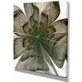 thumbnail image 2 of Symmetrical Green Fractal Flower - Floral Canvas Art Print, 2 of 3