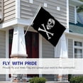 thumbnail image 2 of ANLEY Pack of 2 Fly Breeze 3x5 Foot Jolly Roger Flag with Patch - Pirate Flags Polyester, 2 of 5