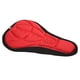 thumbnail image 4 of Cómodo, duradero y transpirable cojín de esponja de fácil instalación, diseño convexo-convexo para una experiencia de conducción óptima Funda de asiento de bicicleta roja, 4 of 8