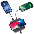 thumbnail image 1 of Powerology  Vegan Leather Qi Wireless Charger - Charcoal, 1 of 7