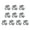 B, variant on Set of 10 Metal Pipe Clamps Handrail T Joint Accessories Heavy Duty Stainless Steel T Fittings Suitable for Tubing