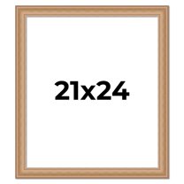 21x24 Frame Charleston Honey Brown Solid Wood Picture Frame Width 1.75 Inches | Interior Depth 0.5