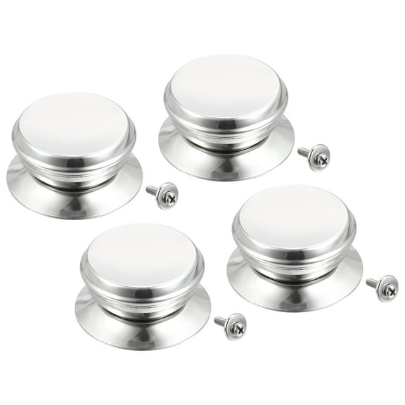 Uxcell Universal Pot Lid Knob, Stainless Steel Replacement Knob 62x56x28mm for Pan Cover Lid, Pack of 4