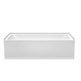 thumbnail image 2 of Wyndham Collection WCBTW16030R18SWTRIM 60 x 30 x 18 in. Grayley Alcove Bathtub with Right-Hand Drain & Overflow Trim, Shiny White & White, 2 of 7