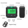 thumbnail image 4 of Inclinómetro negro, inclinómetro digital magnético Nivel digital electrónico, transportador de ángulo digital, LCD y luz de fondo, para carpintería, construcción, automoción, 4 of 5