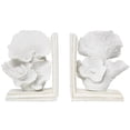 thumbnail image 5 of DecMode 6" Textured Coral Cream Polystone Bookends (Set of 2), 5 of 9