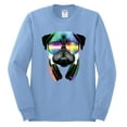thumbnail image 2 of Wild Bobby, Colorful Pug DJ, Pop Culture, Men Long Sleeve Shirt, Light Blue, XX-Large, 2 of 4