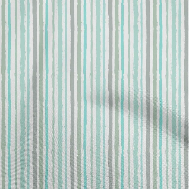 oneOone Georgette Viscose Bleu Turquoise Tissu Abstractions Matière de Robe Tissu Imprimé Tissu au Yard 42 Pouces de Large