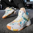 thumbnail image 6 of Men's Basketball Shoes Anti-Slip and Wear-Resistant Soles Running Shoes Graffiti Design Fashionable Sports Shoes, 6 of 6