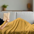 thumbnail image 3 of Retro Soft Flannel Fleece Throw Blanket, Round Orange Like in Tangerine Tones, Cozy Plush for Indoor and Outdoor Use, 50" x 60", Earth Yellow Marigold, by Ambesonne, 3 of 5