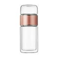thumbnail image 1 of Infuseur de Thé, Infuseur de Thé en Verre en Acier Inoxydable 430ml pour Voyage Vert, Or Rose, Couleur Acier Inoxydable, 1 of 8