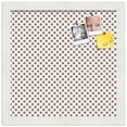 thumbnail image 2 of PinPix 12x12 Custom Cork Bulletin Board Light Brown Polka Dot Poster Board Has a Fabric Style Canvas Finish, Framed in Light Brown Polka Dot, by ArtToFrames (PinPix-502), 2 of 6