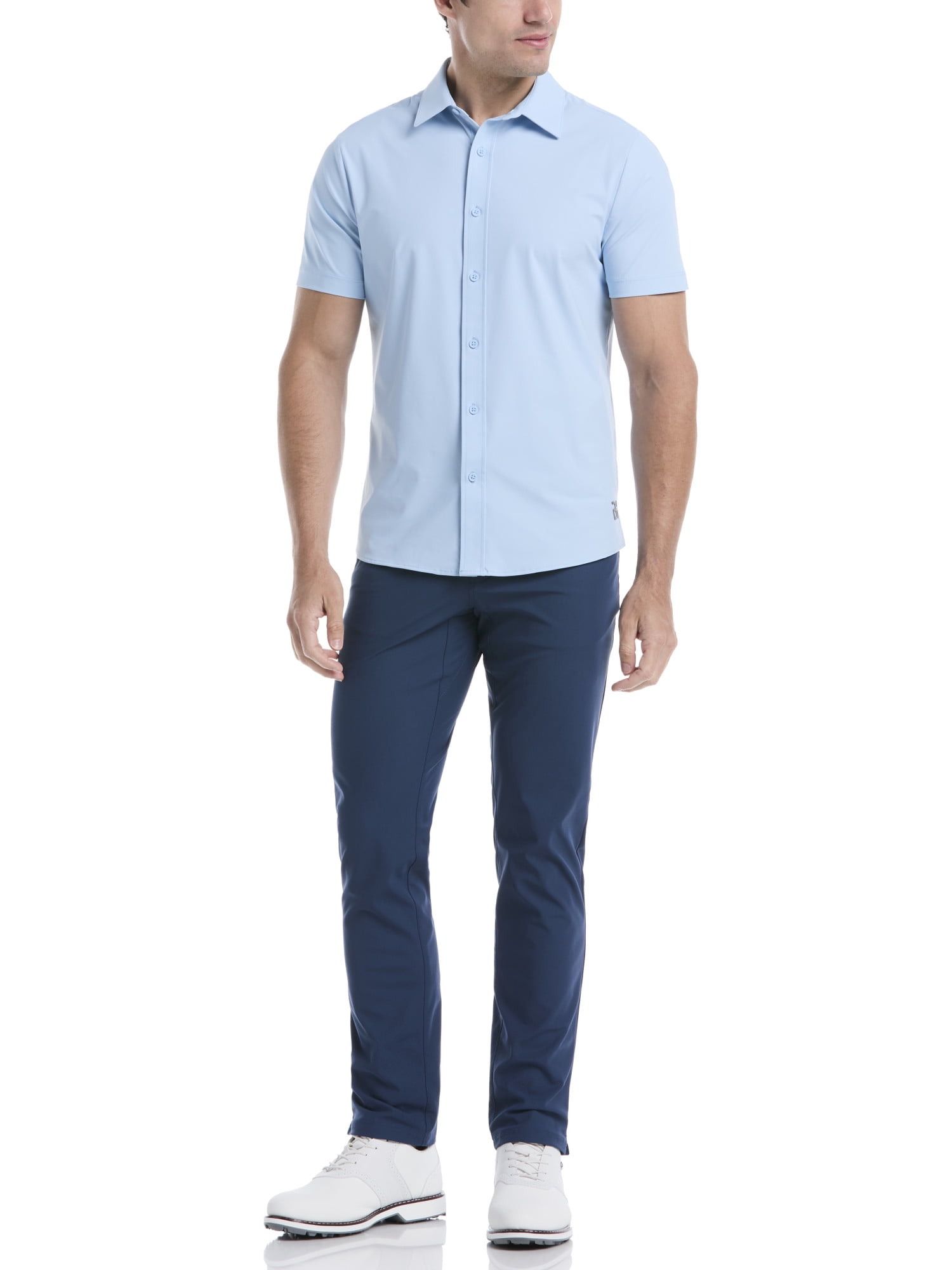 Ben Hogan Men's and Big Men's Performance Short Sleeve Button-Down Golf Shirt, Size S-5XL