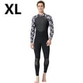 thumbnail image 3 of DivaSail Wetsuits Buceo Traje de buceo Hombre y traje de mujer Manga larga Pantalones largos Cuerpo completo Traje de baño completo Deportes transpirables Pieles de buceo Hombres negro / blanco 【XL】 kenally OD003283-04, 3 of 7